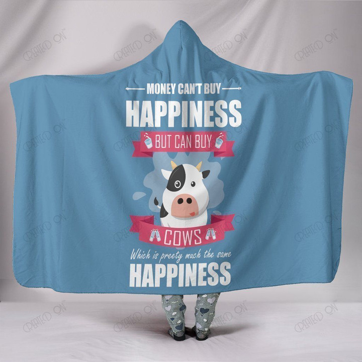 Custom Hoodie Blanket - Happiness Cow