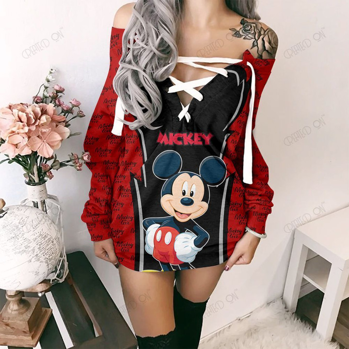 Mickey Mouse Limited Lace-Up Sweatshirt 01