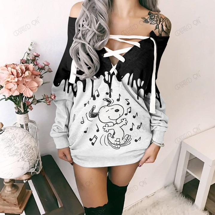 Snoopy Limited Lace-Up Sweatshirt 11