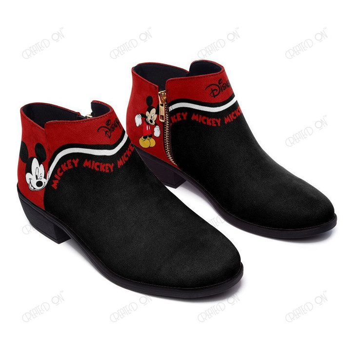 Mickey Fashion Zipper Boots 004
