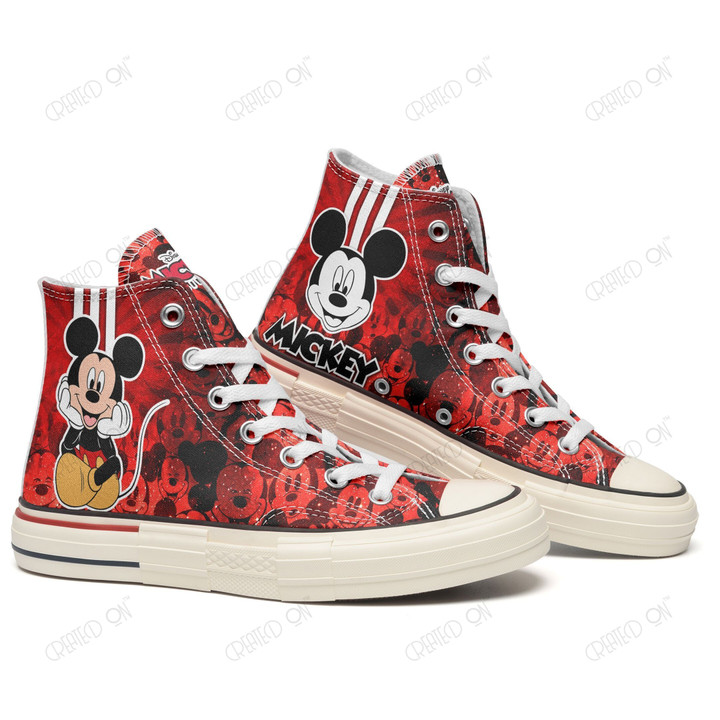 Mickey New High Canvas Shoes 07
