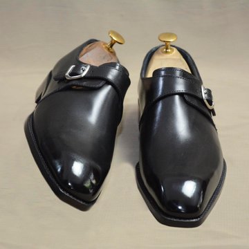 Black Eagle Toe Single Monkstrap