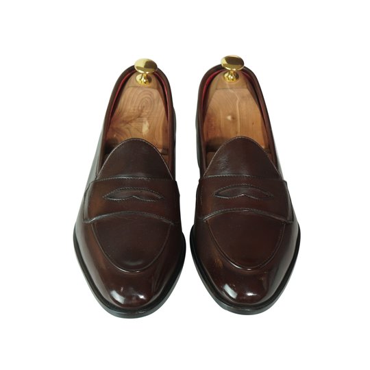 Brown Short Vamp Penny Loafer