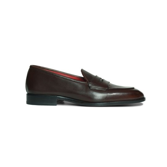 Brown Short Vamp Penny Loafer