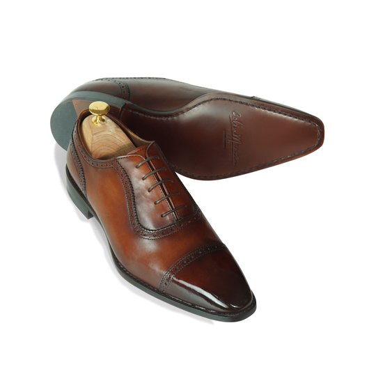 Brown Patina Adelaide Oxford With Brogue