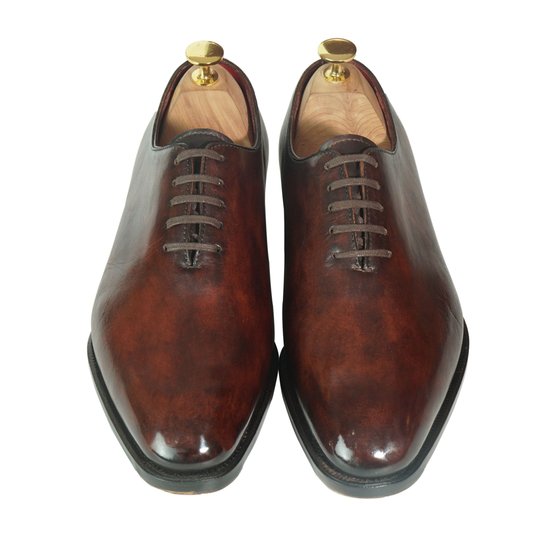 Brown Museum Box Calf Wholecut Oxford