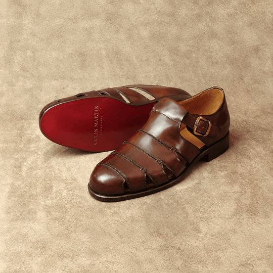 Marble Brown Fisherman Sandal