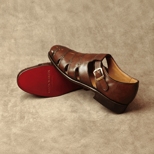 Marble Brown Fisherman Sandal