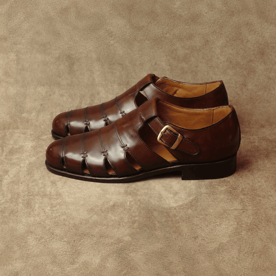 Marble Brown Fisherman Sandal