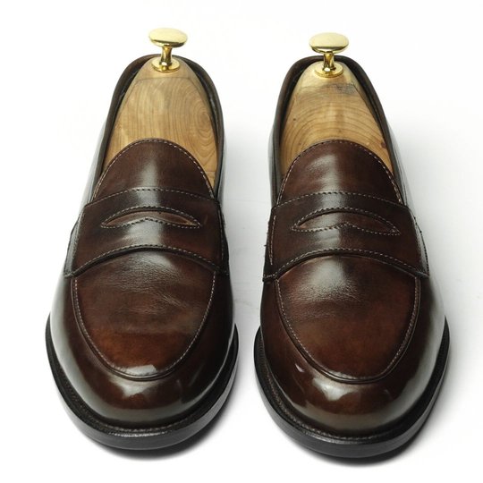 Dark Brown Patina Penny Loafer
