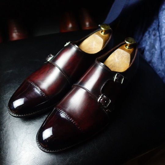 Burgundy Double Monkstraps