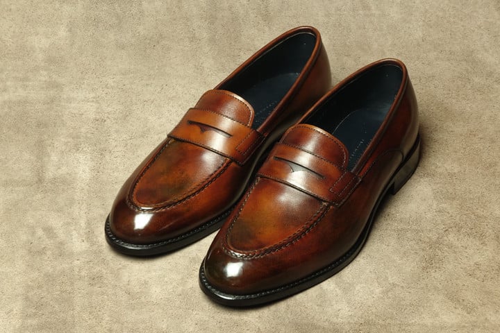 Dark Brown Patina Penny Loafer