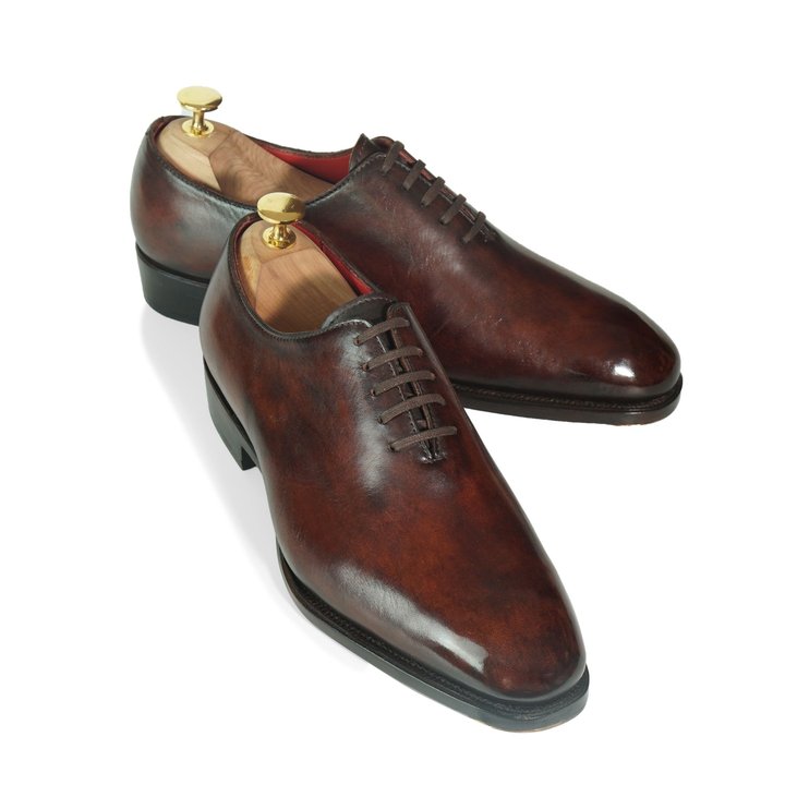 Brown Museum Box Calf Wholecut Oxford