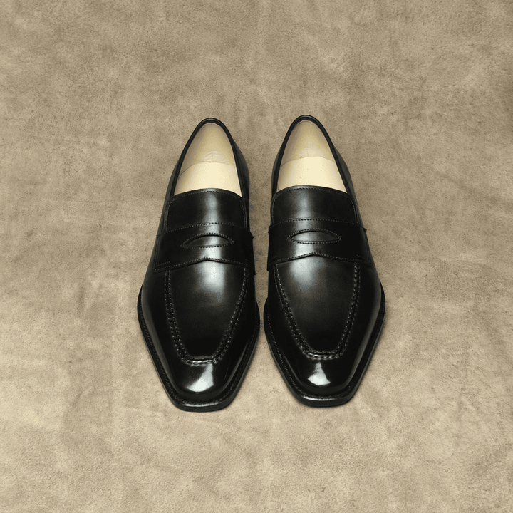 Black Chisel Penny Loafer