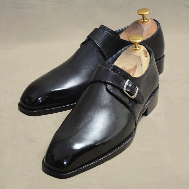 Black Eagle Toe Single Monkstrap