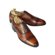 Patina Medium Brown Captoe Oxford