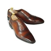 Brown Patina Adelaide Oxford With Brogue