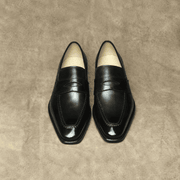 Black Chisel Penny Loafer
