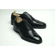 Black Wingtip Oxford With Brogue