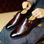 Burgundy Double Monkstraps