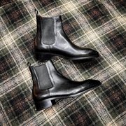 Eagle Toe Black Chelsea Boot