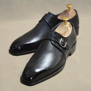 Black Eagle Toe Single Monkstrap