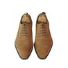 Medium Brown Suede Captoe Oxford With Brogue
