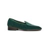 Green Alligator Pattern Mixed Suede Belgian Loafer