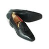 Black Soft Square Toe Tassels Loafer