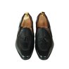 Black Soft Square Toe Tassels Loafer