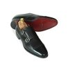 Black Double Monkstrap With Brogue