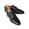 Black Double Monkstrap With Brogue