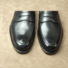 Navy Long Vamp Penny Loafer