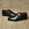 Black Box Calf Double Monkstraps