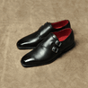 Black Box Calf Double Monkstraps