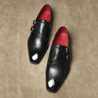 Black Box Calf Double Monkstraps