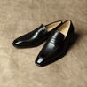 Black Chisel Penny Loafer
