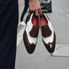White And Brown Spectator Oxford