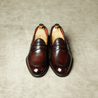 Burgundy Long Strap Penny Loafer
