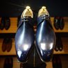 Navy Plain Toe Derby With 2 Eyelet