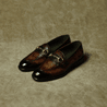 Dark Brown Patina Horsebit Loafer