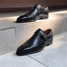 Black Plaintoe Single Monkstrap