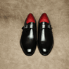 Black Plain toe Single Monkstrap