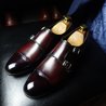 Burgundy Double Monkstraps