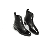Pebbled Leather Balmoral Boot