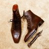 Pebble Grain Leather Balmoral Boot
