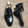 Black Eagle Toe Double Monkstraps