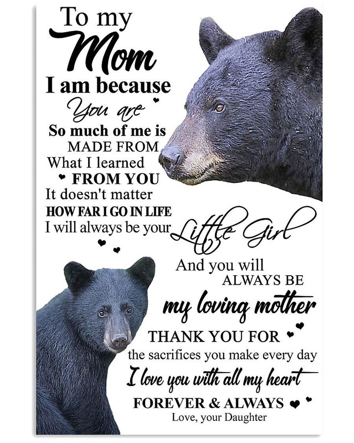 Black Beer- Love You Forever And Always Gift For Mom Vertical Poster