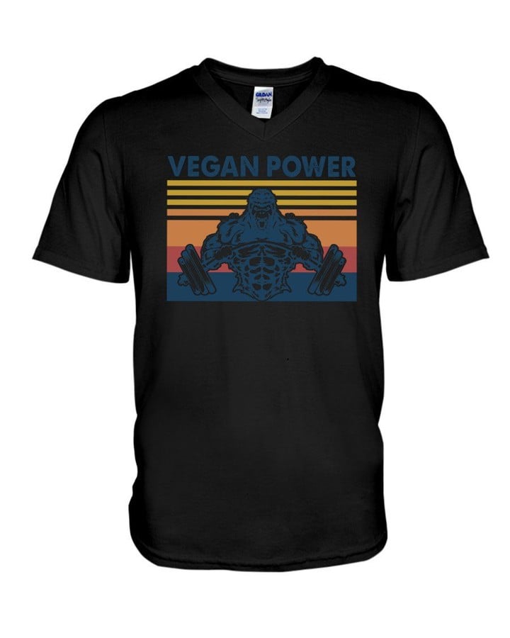 Vegan Power Special Design For Bigfoot Lovers Guys V-Neck