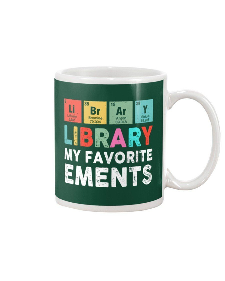 Library My Favorite Elements For Book Lovers Mug